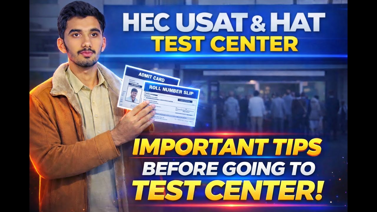 HEC USAT & HAT Test Center Complete Guide | Important Tips, Admit Card and CNIC