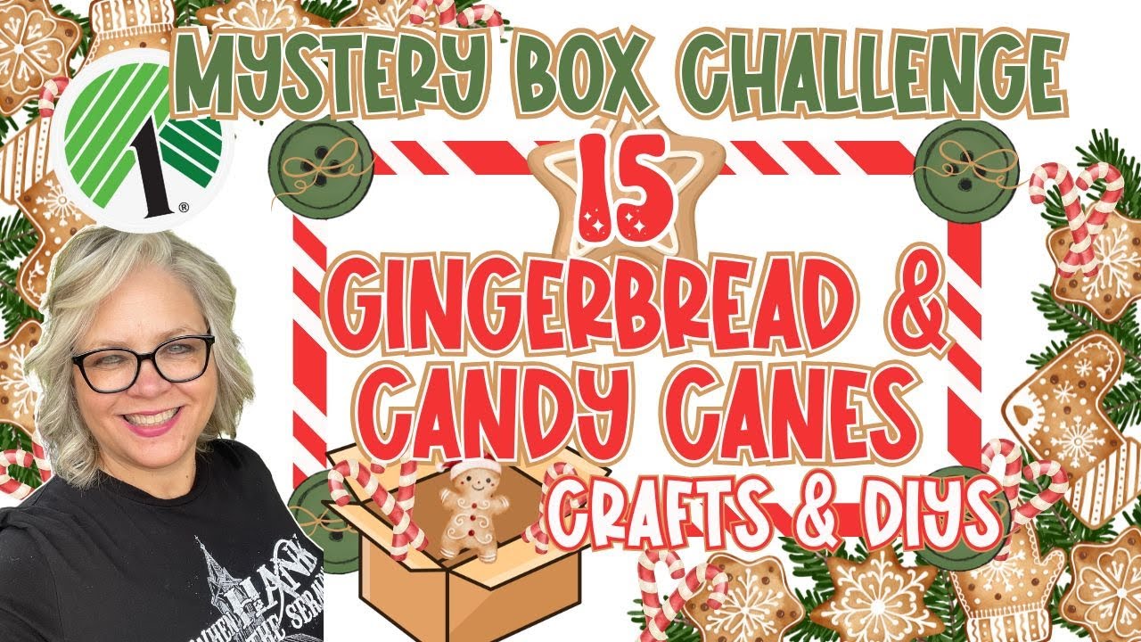 🎄❤️ 15 GINGERBREAD & CANDY CANES CRAFTS & DIYS || DOLLAR TREE Mystery Box Challenge Oct. 2025