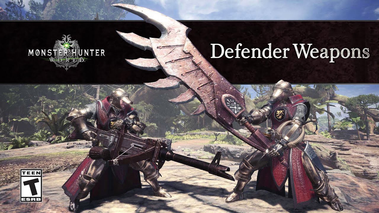 Monster Hunter: World - Defender Weapons Overview