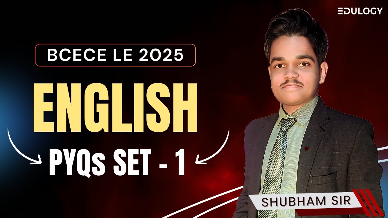 Bcece Le Previous Year Question Paper | Technical English MCQs Set-1 #bcecele