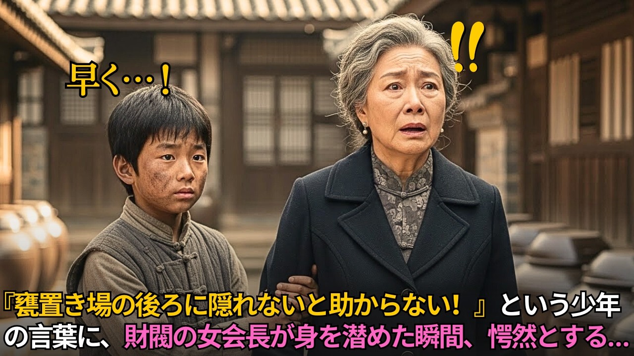 『甕置き場の後ろに隠れて、早く！』――10歳の山奥の少年の叫びに、財閥の女会長が甕置き場の陰に身を隠した瞬間、愕然とする…｜人生の教訓｜オーディオブック