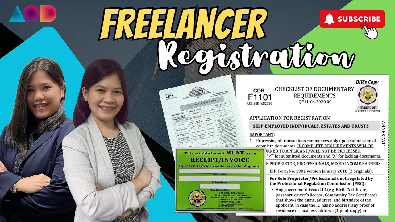 BIR Registration for Freelancer, Self-Employed and Individual Contractor