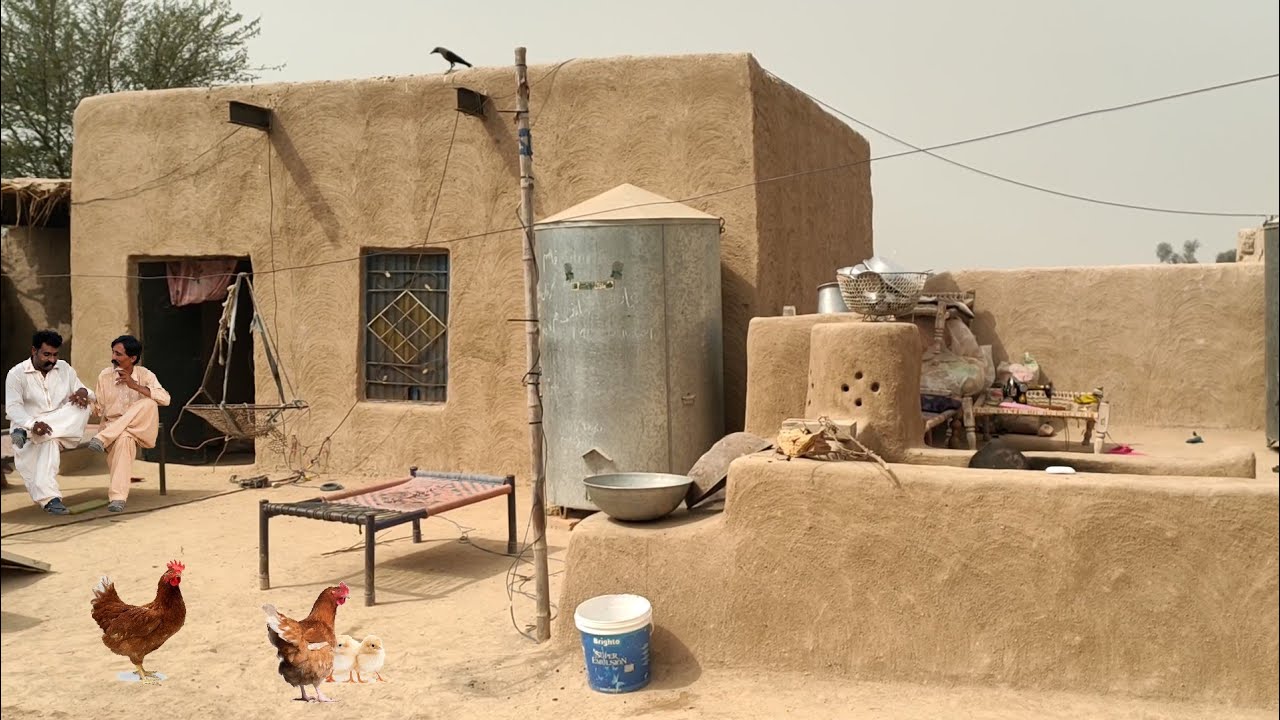 Traditional Mud House in a Beautiful Village of Pakistan