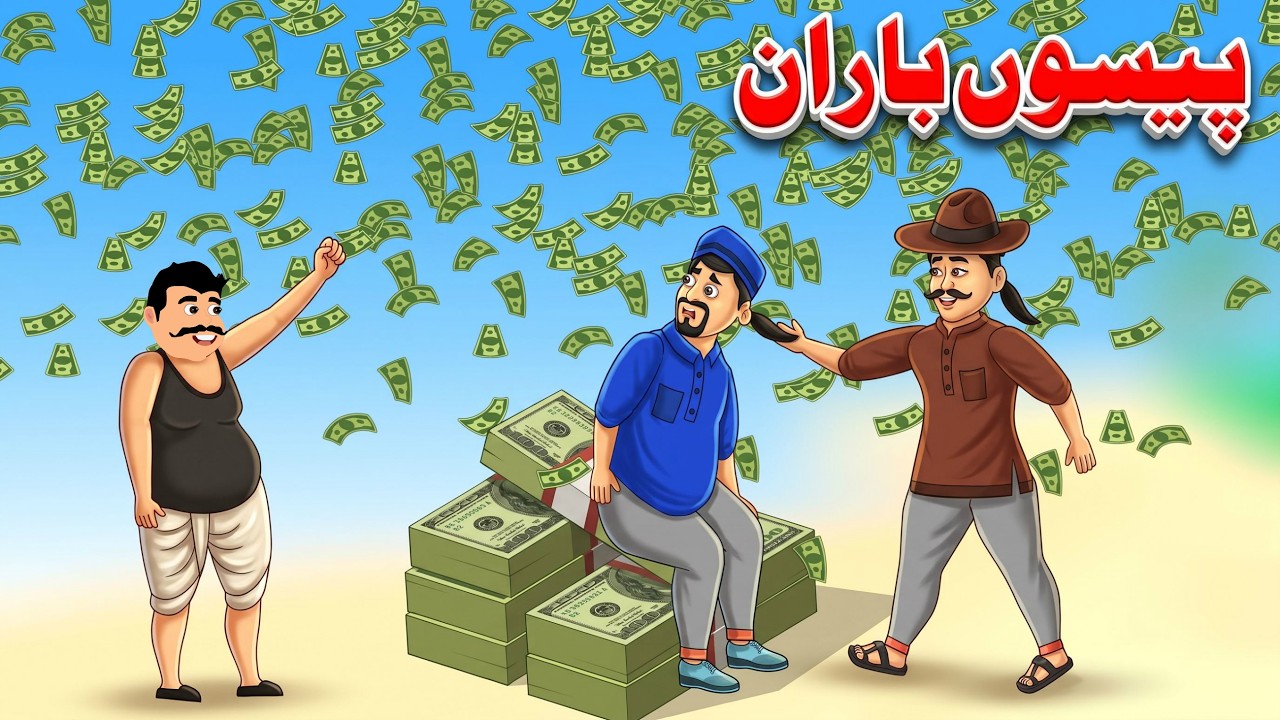 Rain Of Money | پیسوں باران | Pashto Interesting Story | Khan Cartoon