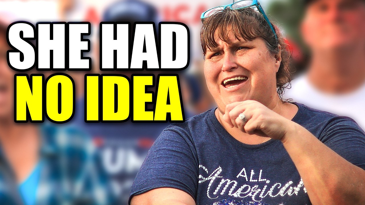 MAGA Woman Left FURIOUS When Comedian Plays Her for a Fool