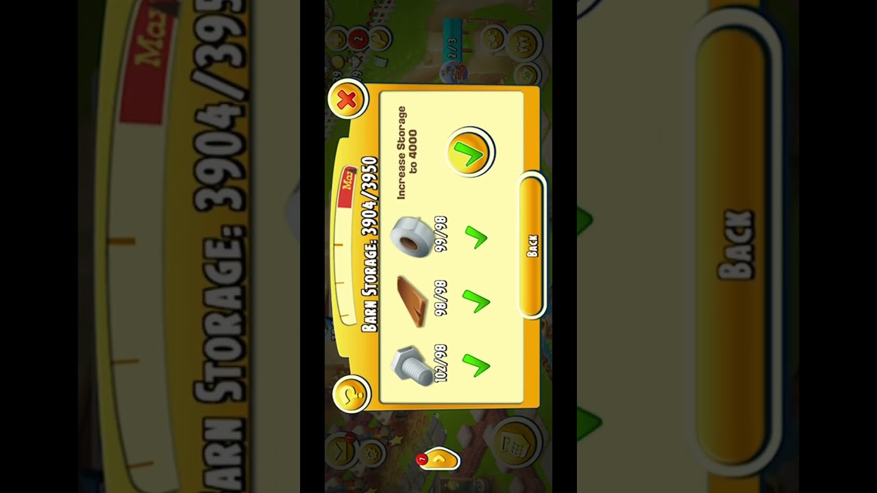 INCREASE BARN STORAGE TO 4000🎉 #HayDay
