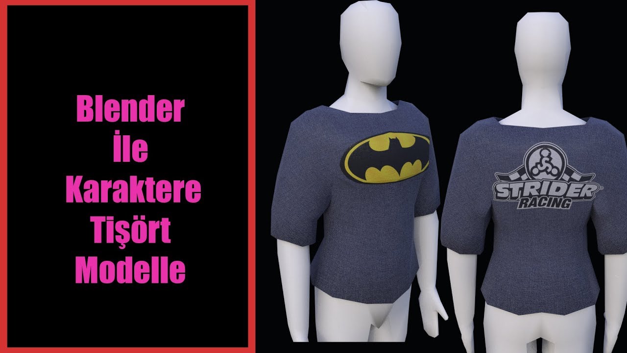 Blender İle Karaktere Tişört Modelle