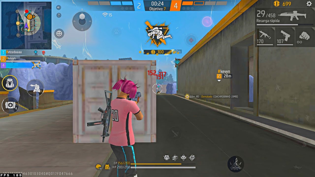 HIGHLIGHTS EM 4x4 APOSTADO! 🥋🧸 Highlights Free Fire 1280x720 GTX 1050TI i5 9600K