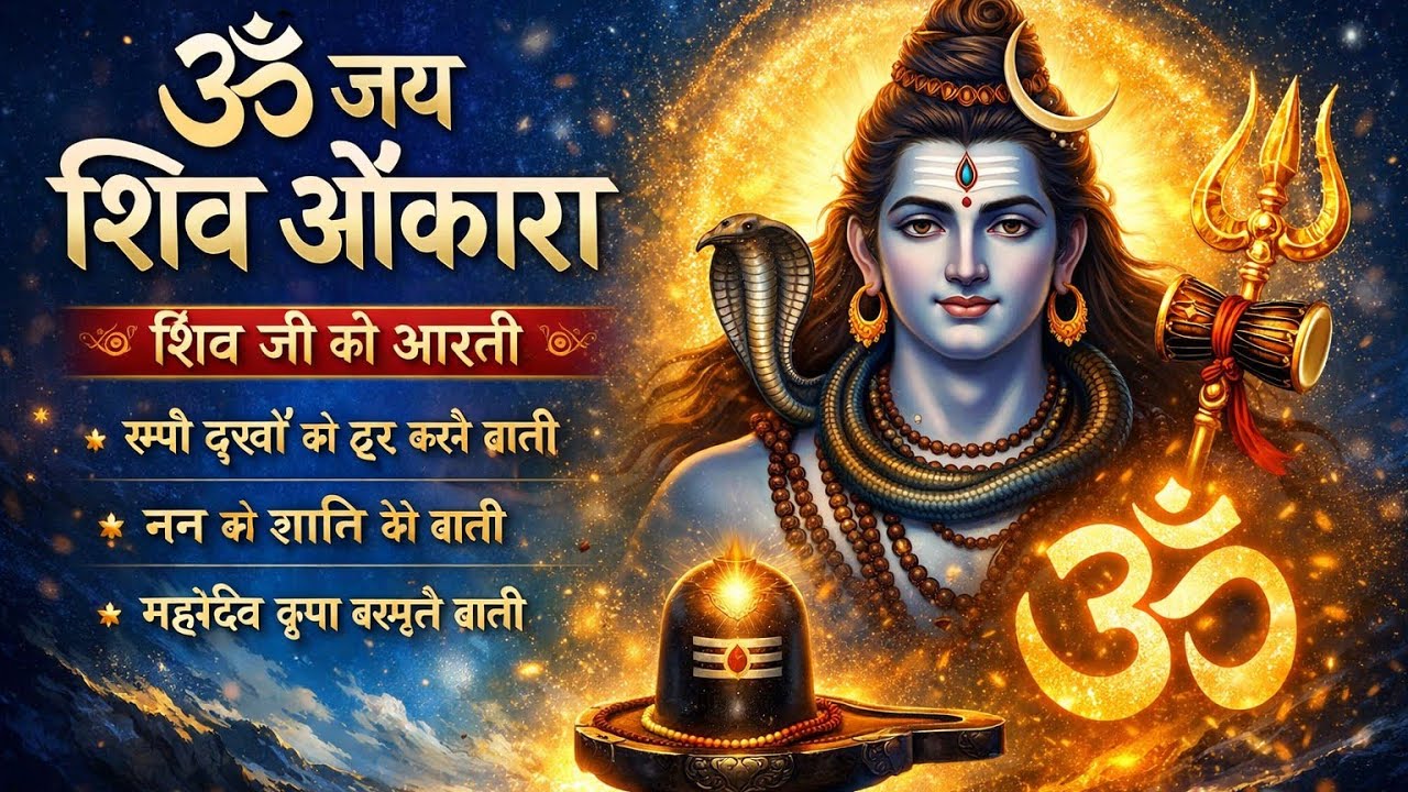 ॐ जय शिव ओंकारा | शिव जी की आरती | सभी दुखों को दूर करने वाली दिव्य आरती