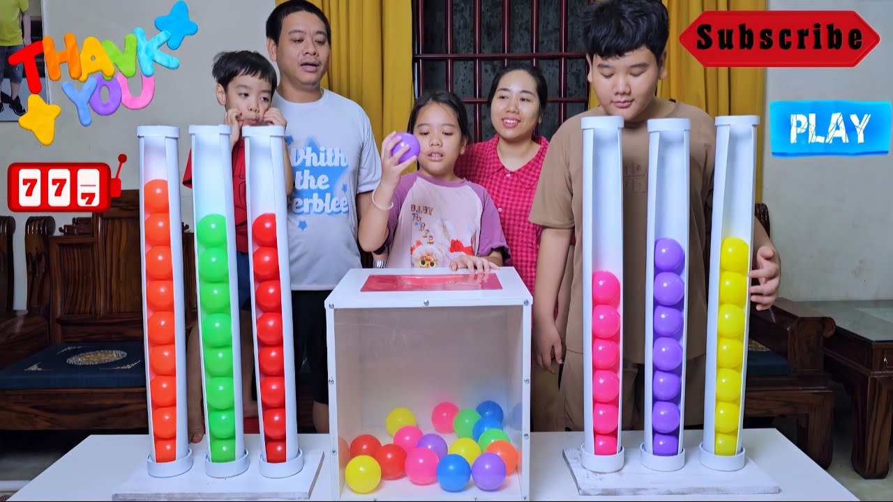 Color Ball Draw Fun Family Game, Luckier One Wins ☆ Part 01
