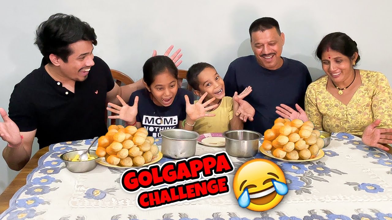 Golgappe Challenge With My FAMILY 😂