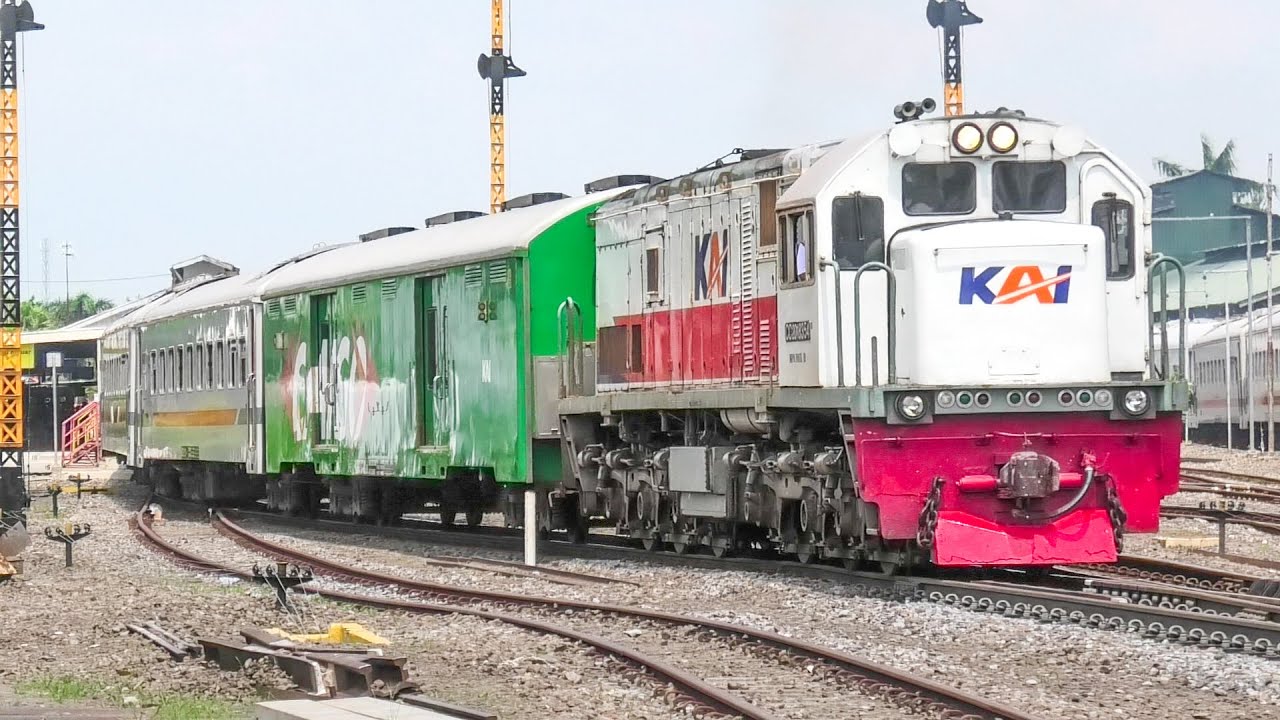 LOKOMOTIF CC 201 TENAGA SUPER ! BARU SAJA TIBA LANGSUNG PUTAR BALIK MENUJU JAKARTA