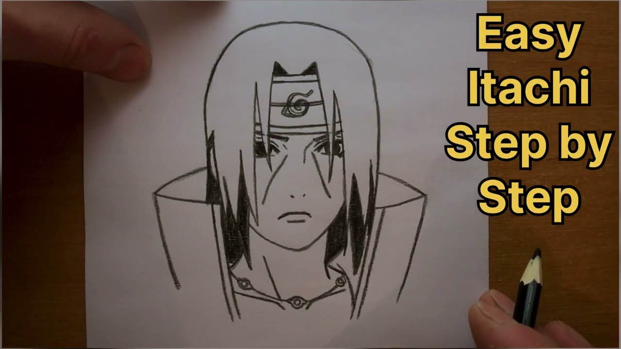 Easy drawing Itachi / Step by step / lesson for beginers
