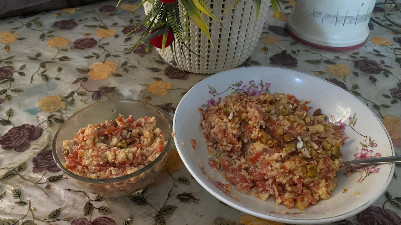 Ab juicy gajron ka yummy and tasty gajar halwa