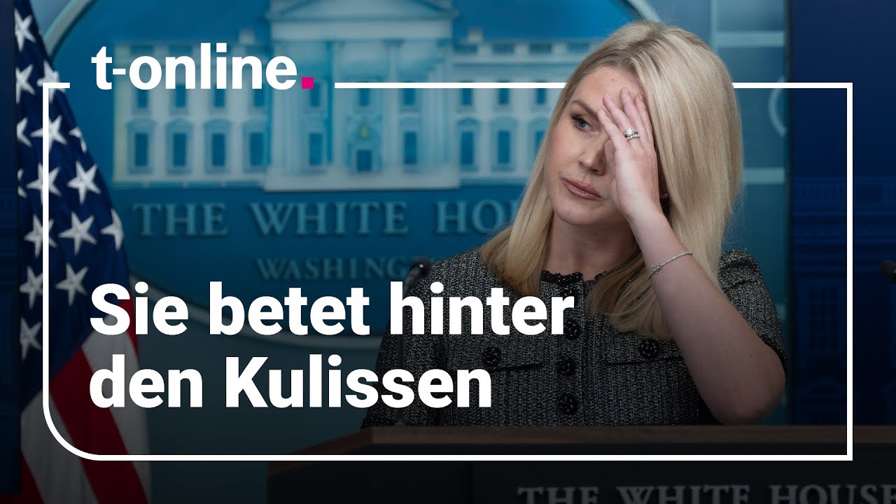 USA: Trump-Sprecherin Leavitt hinter den Kulissen im Weißen Haus gefilmt
