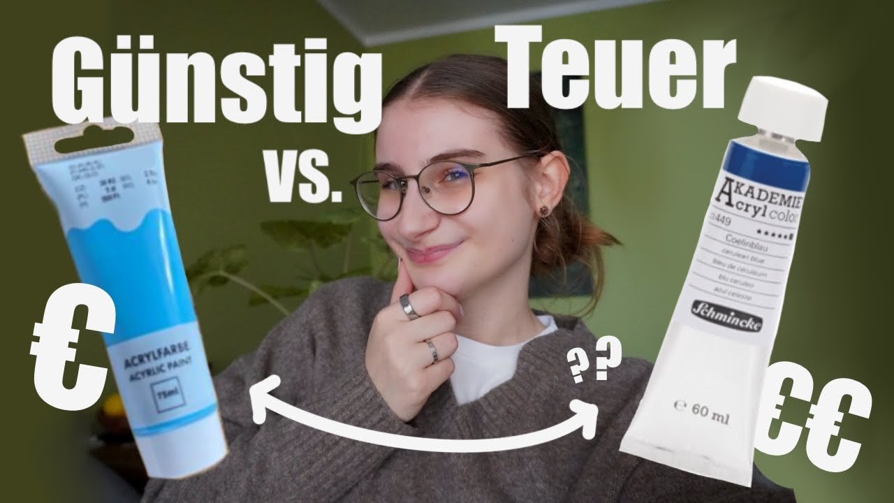 Acrylfarben Test: TEDi vs Schmincke – Günstig vs Teuer! Welche Farbe ist besser? ఇ