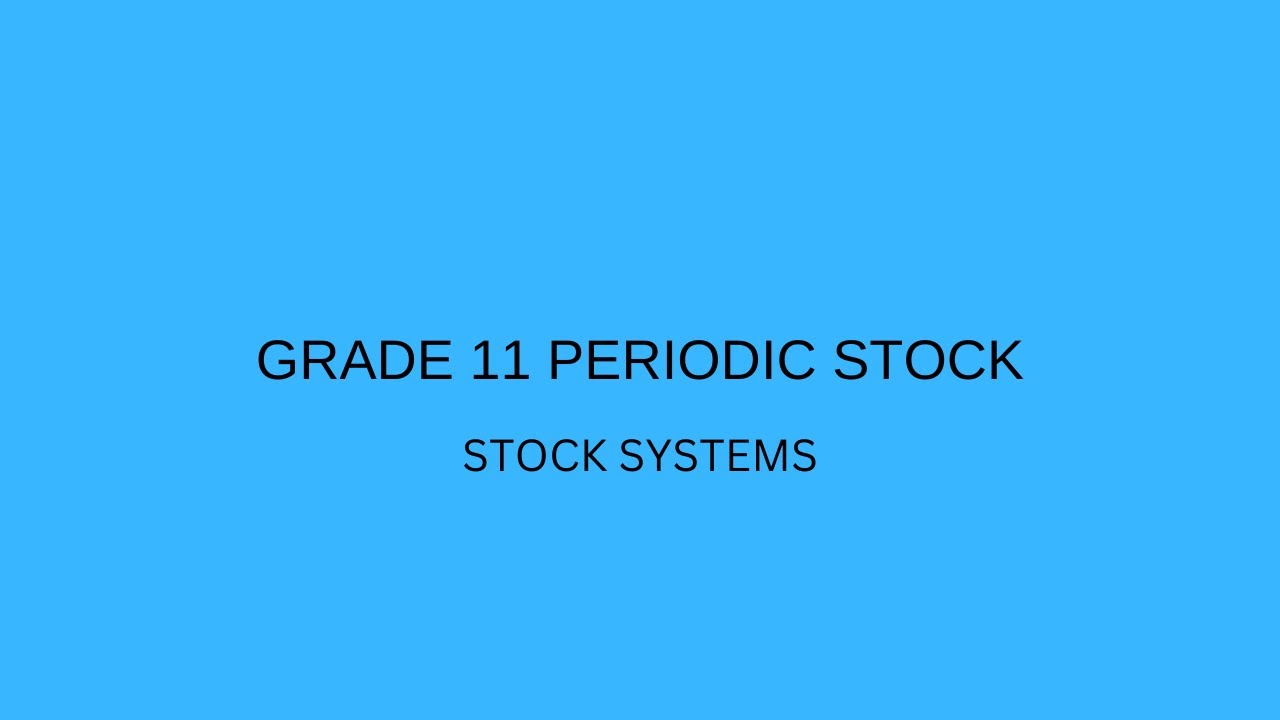 Grade 11 Periodic stock (Stock systems)