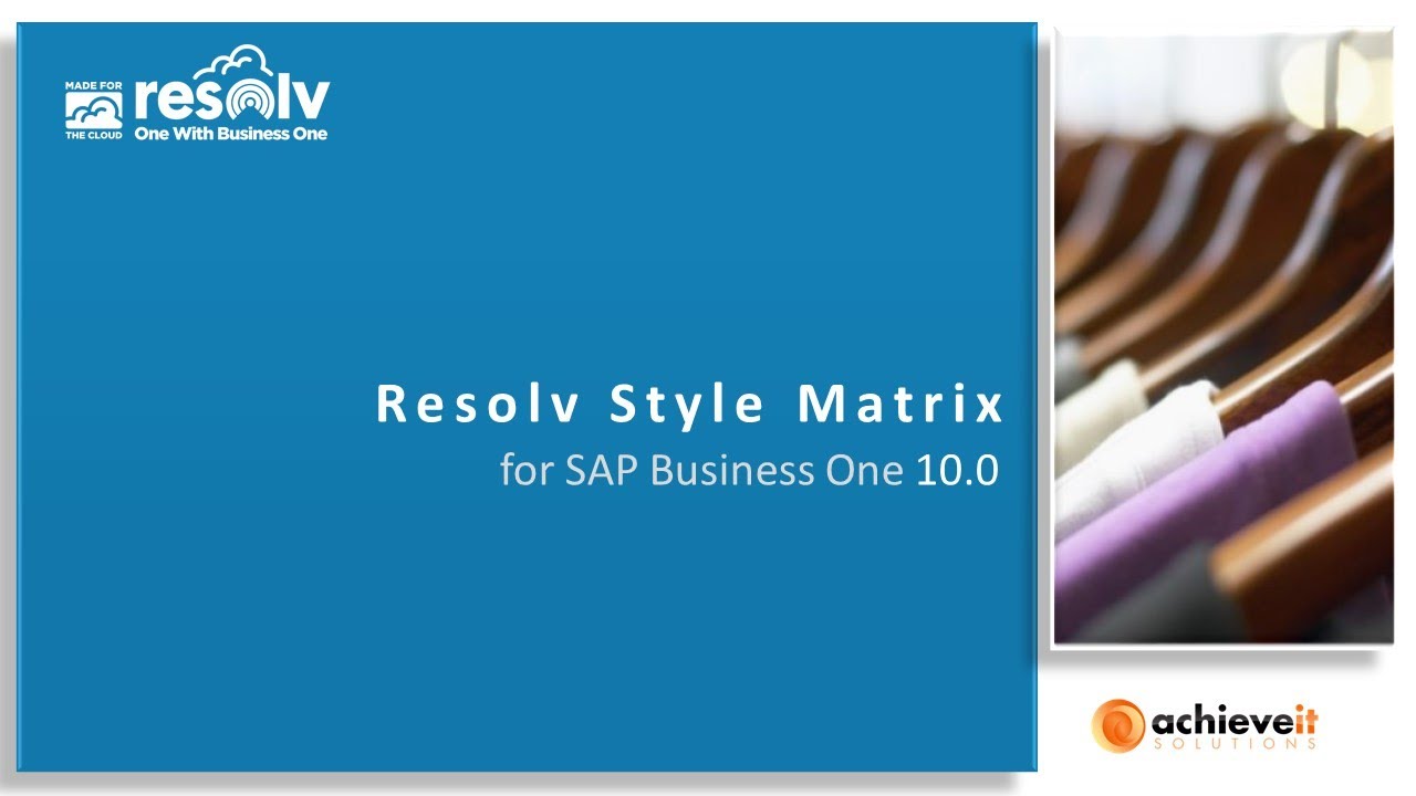 Resolv Style for SAP Business One 10.0