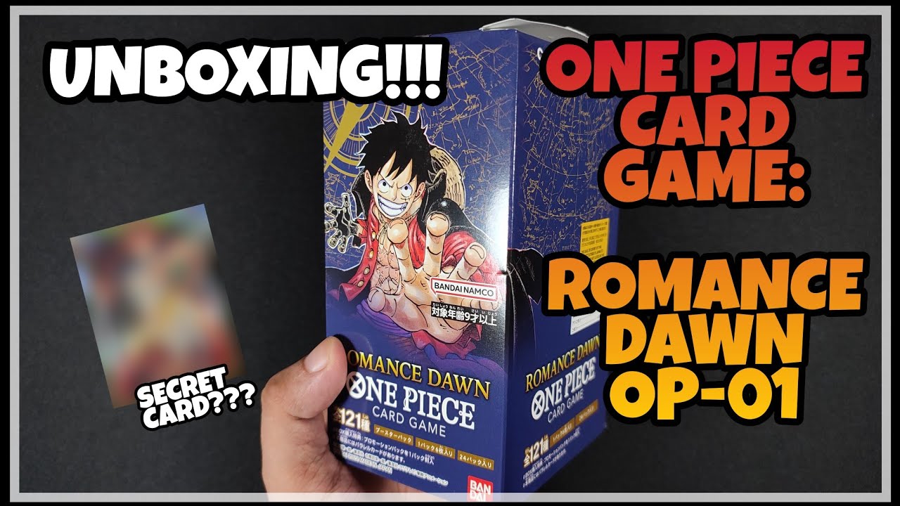 [UNBOXING] One Piece Card Game: Romance Dawn Booster box OP-01