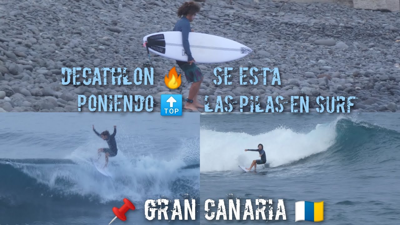 Probando nueva tabla de Surf by Decathlon en Gran Canaria 🇮🇨