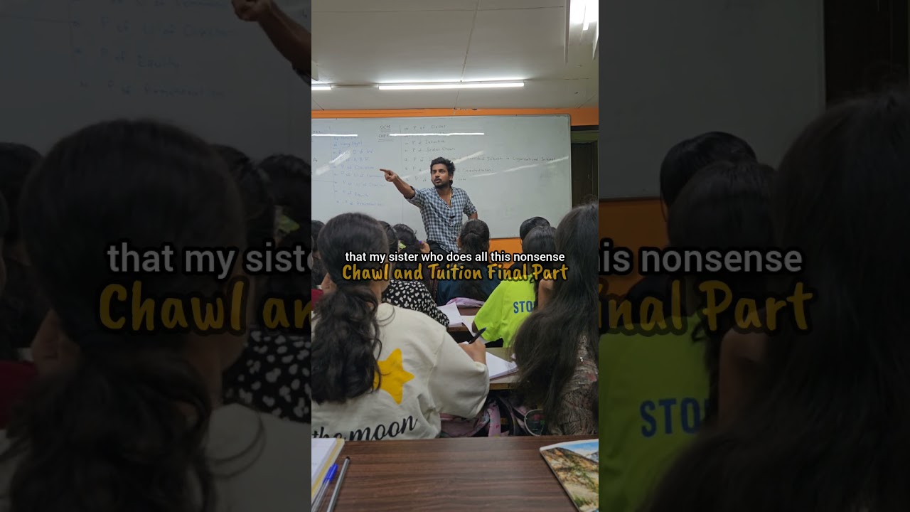 A Day in Tuition | Final Part | Sanjay Appan #commerce