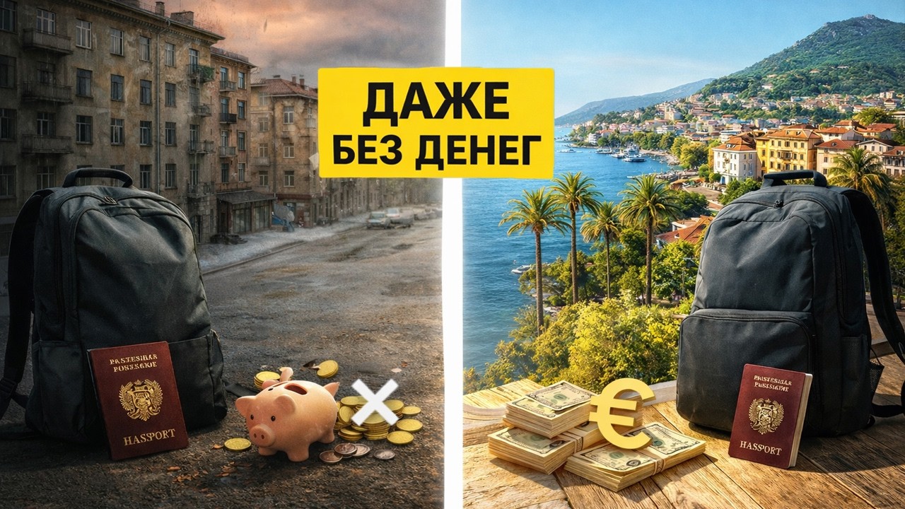 Как Уехать Из России Если Денег Почти Нет | Пошаговый План Эмиграции