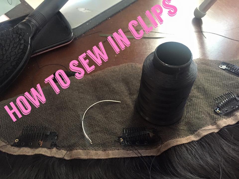 HOW TO SEW CLIPS INTO TOPPER/CLOSURE