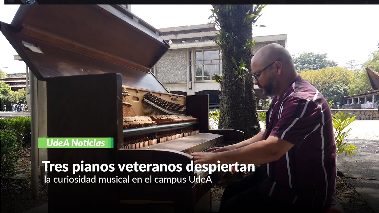 Tres pianos veteranos despiertan la curiosidad musical en el campus UdeA