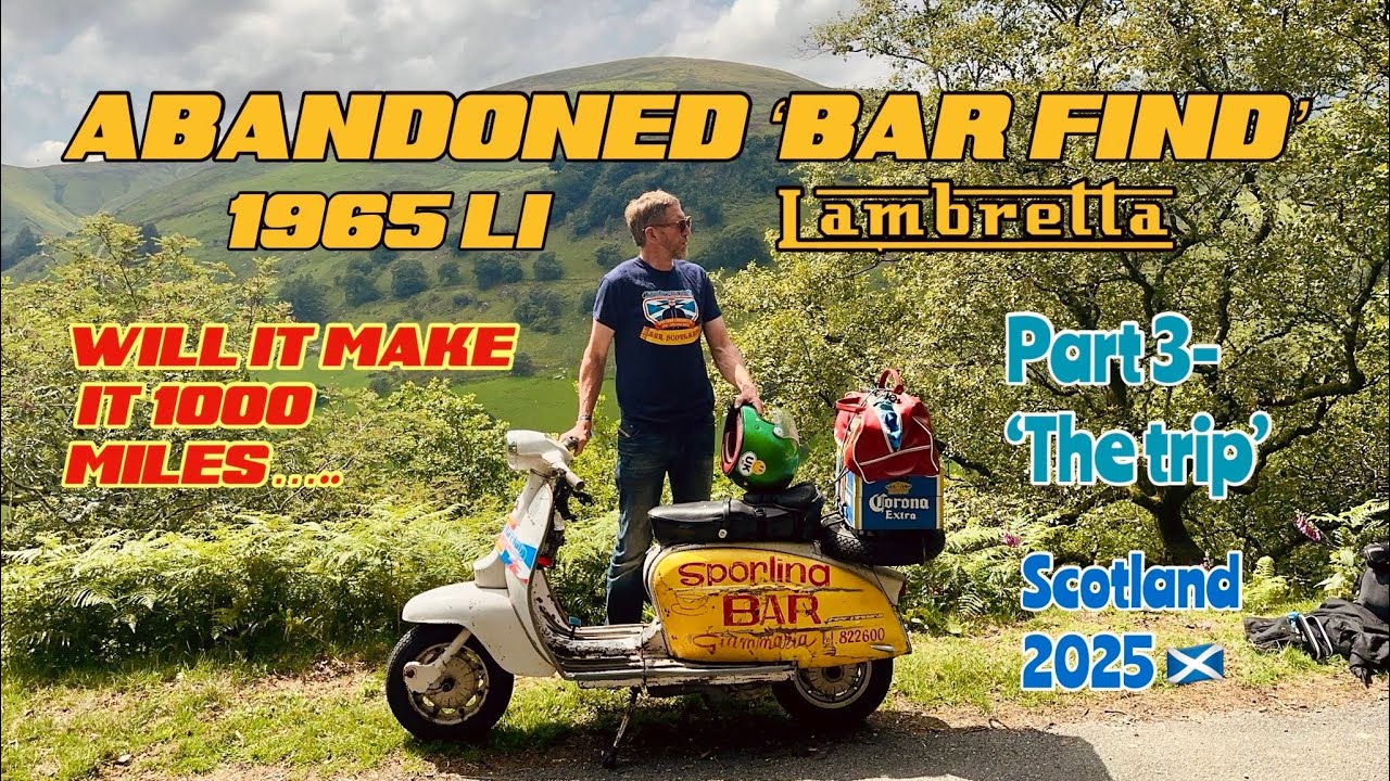 Part 3- Abandoned 'bar find' Lambretta, will it run again... and make it a 1000 miles to Scotland…