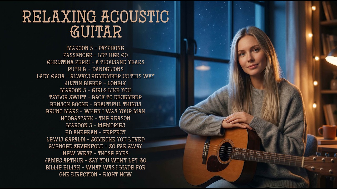 Fingerstyle Covers for Study & Relax 🌙 Fall sleep in 5 Minutes 🌧️ Pure Acoustic Guitar Top Hits 2026