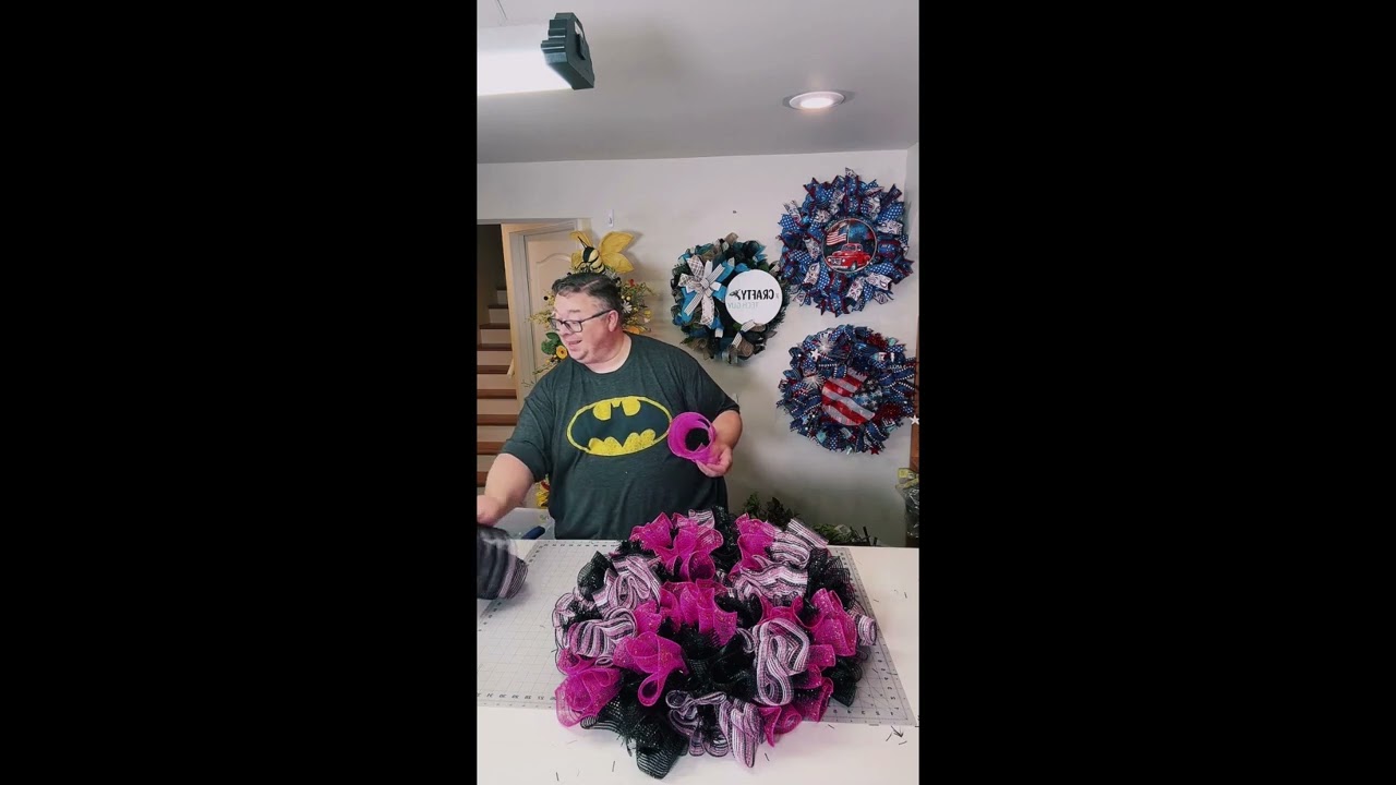 Complete Evergreen Base Wreath Tutorial featuring large attachments, embellishments, luxury ribbon