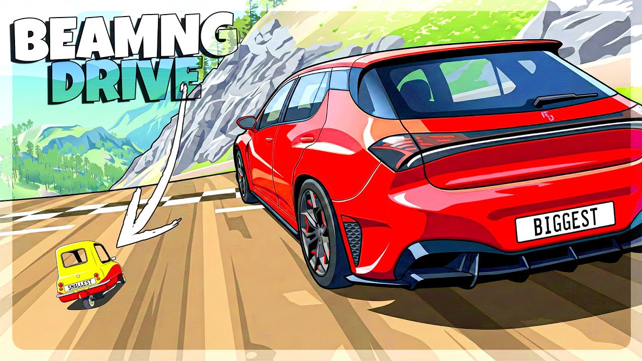 Biggest to Smallest Challenge in BeamNG Drive Mods!