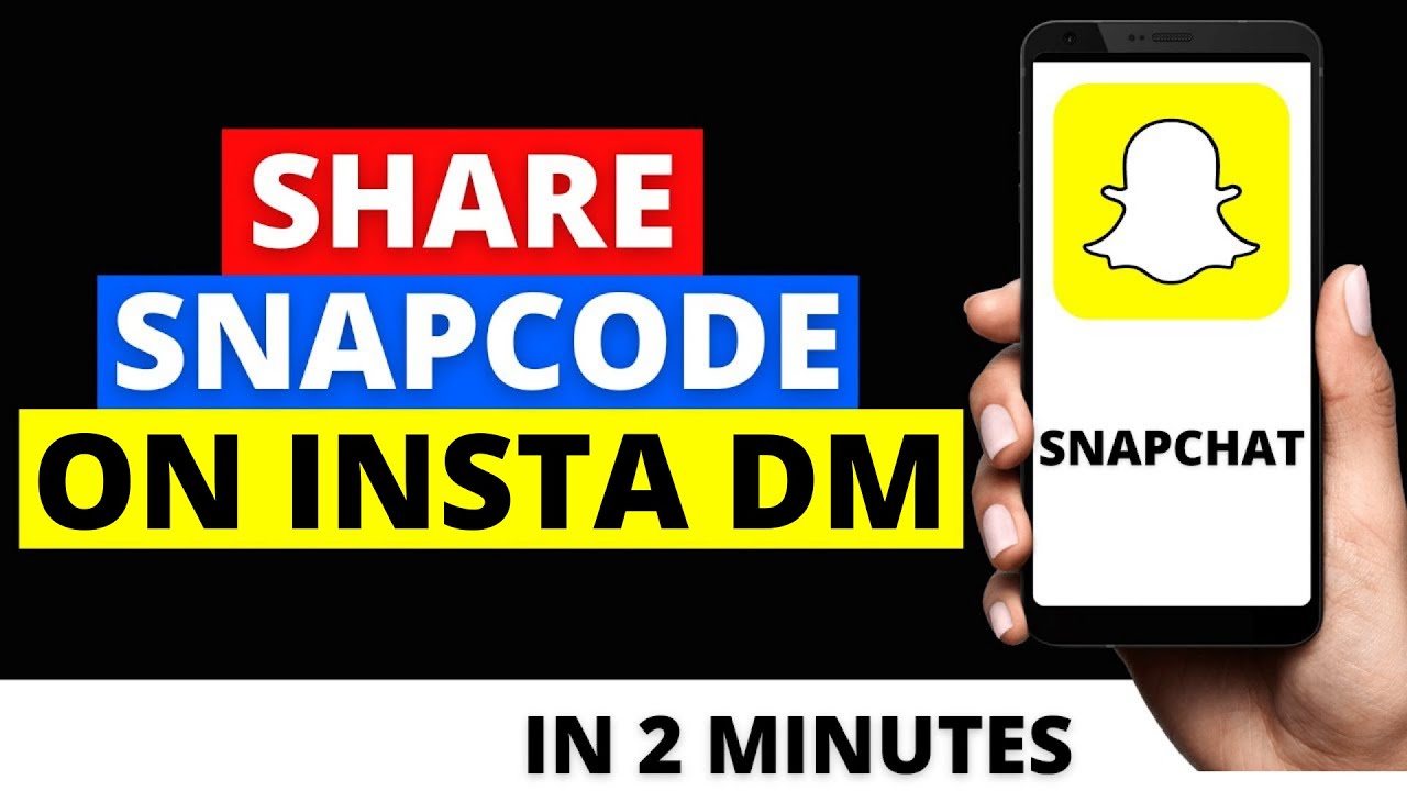 How To Share Snapchat's Snapcode on Instagram DM in 2021 ( Android + ios iPhone )