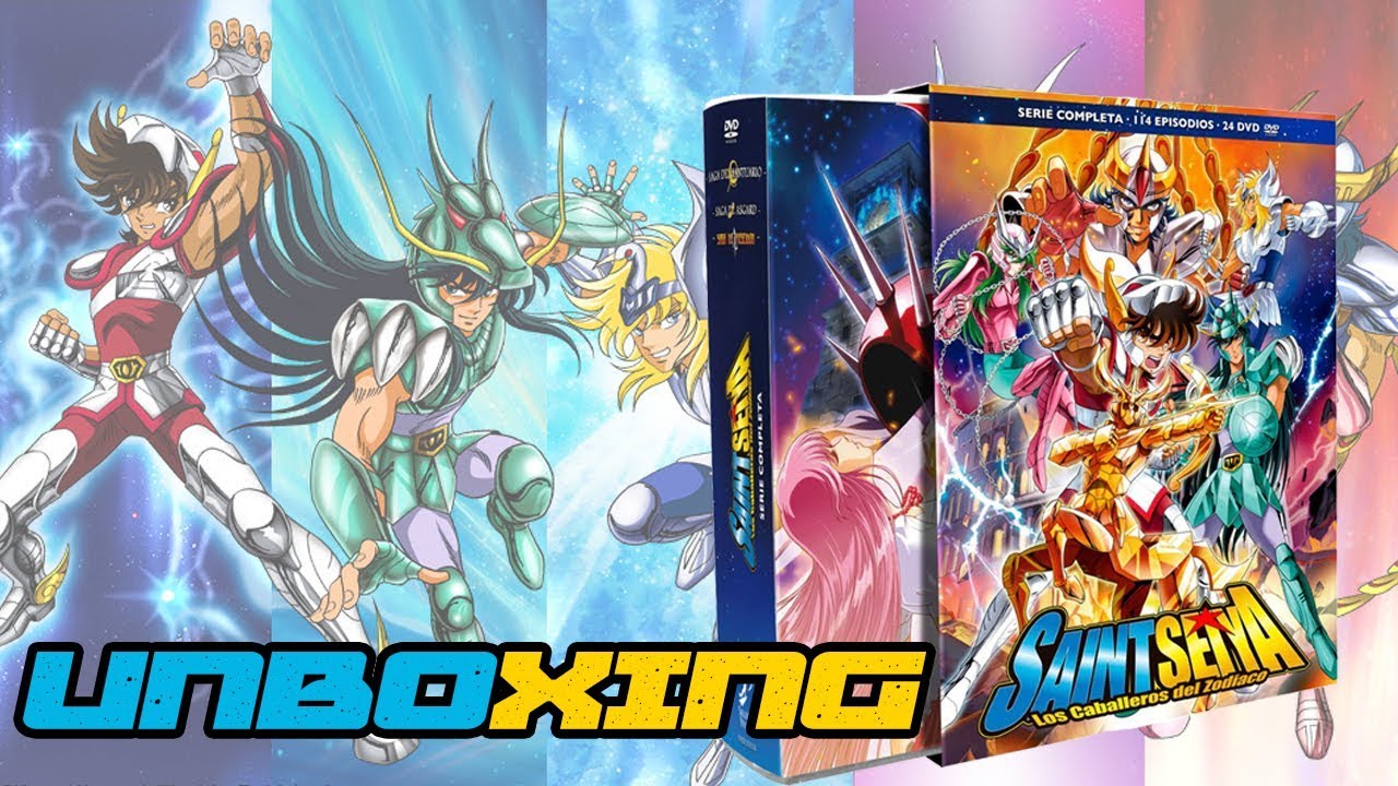 UNBOXING BOX SAINT SEIYA   CABALLEROS DEL ZODIACO SAGAS COMPLETAS