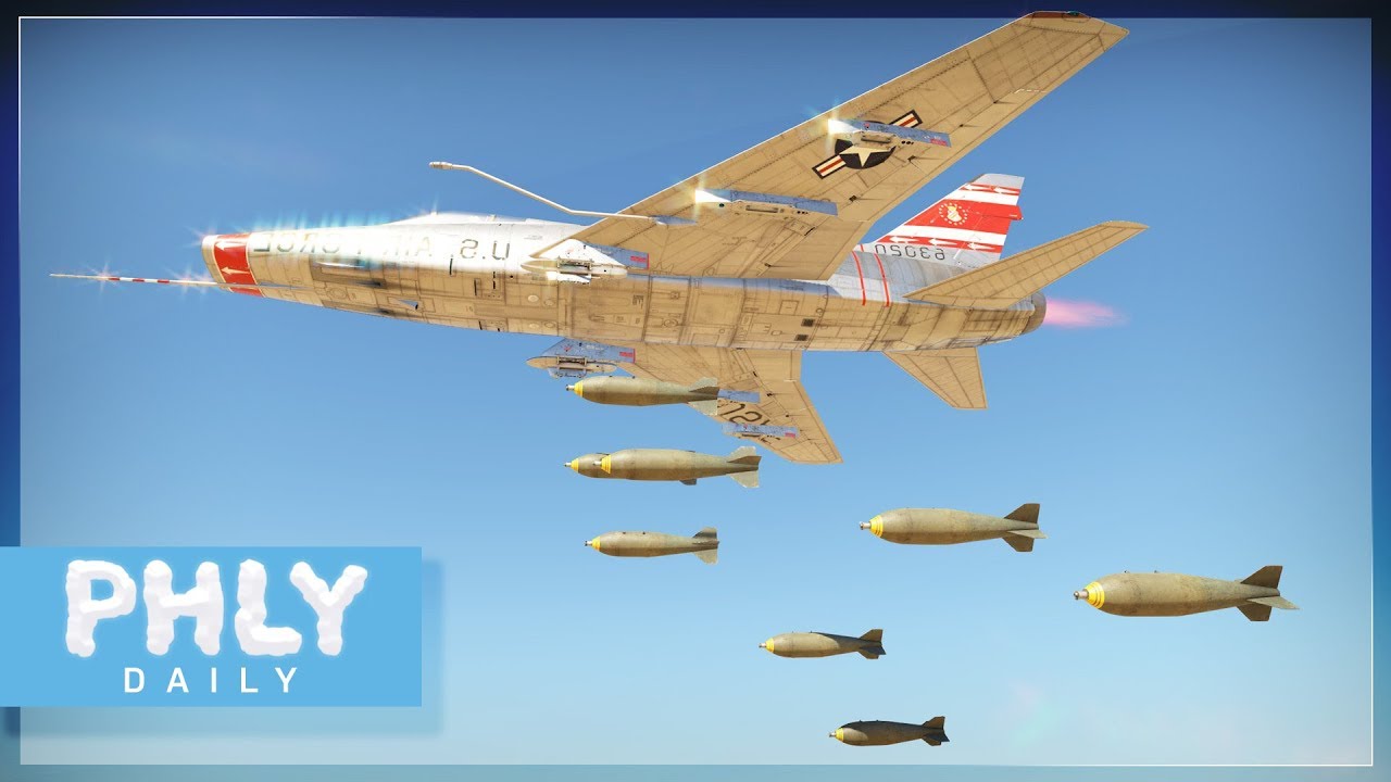 ROLLING THUNDER | F-100 8 X 750LB Carpet Bombing (War Thunder)