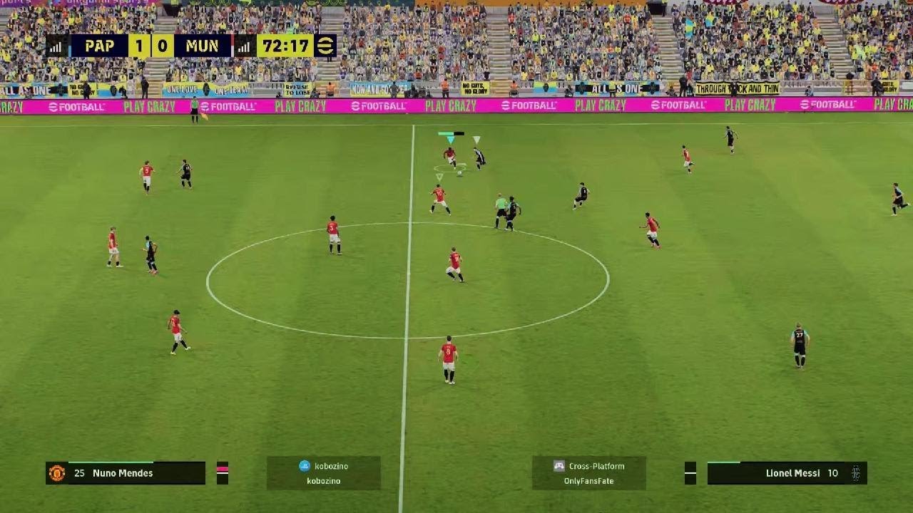 Manchester United force the win vs Barcelona PES 26 online challenge