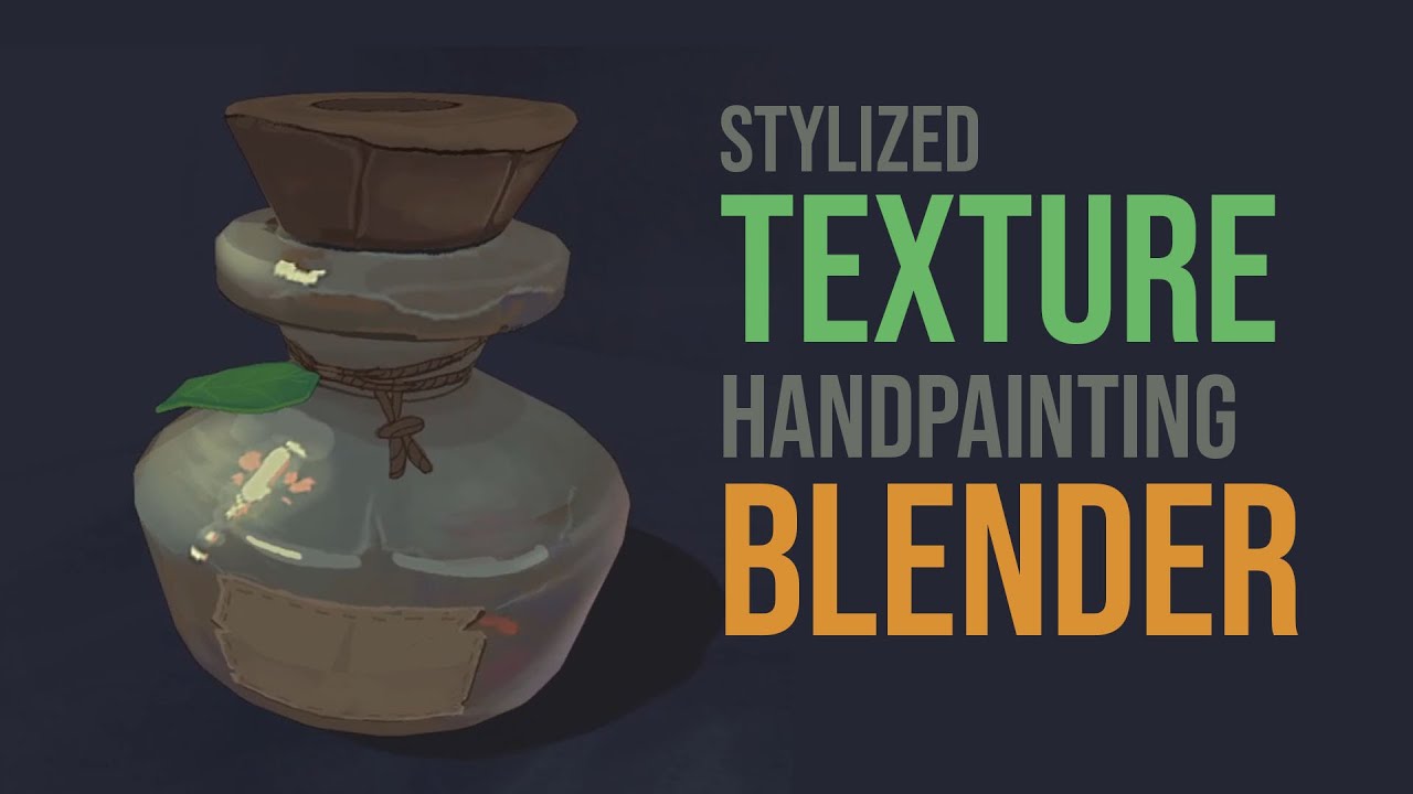 Hand-Painted Potion Texture in Blender