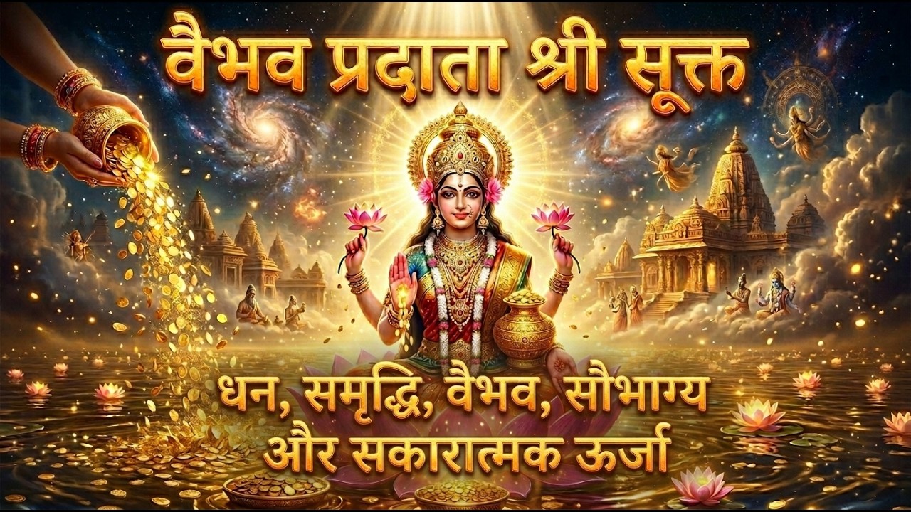 वैभव प्रदाता श्री सूक्तम् | Shri Suktam Mantra | Goddess Lakshmi Powerful Vedic Chant for Wealth