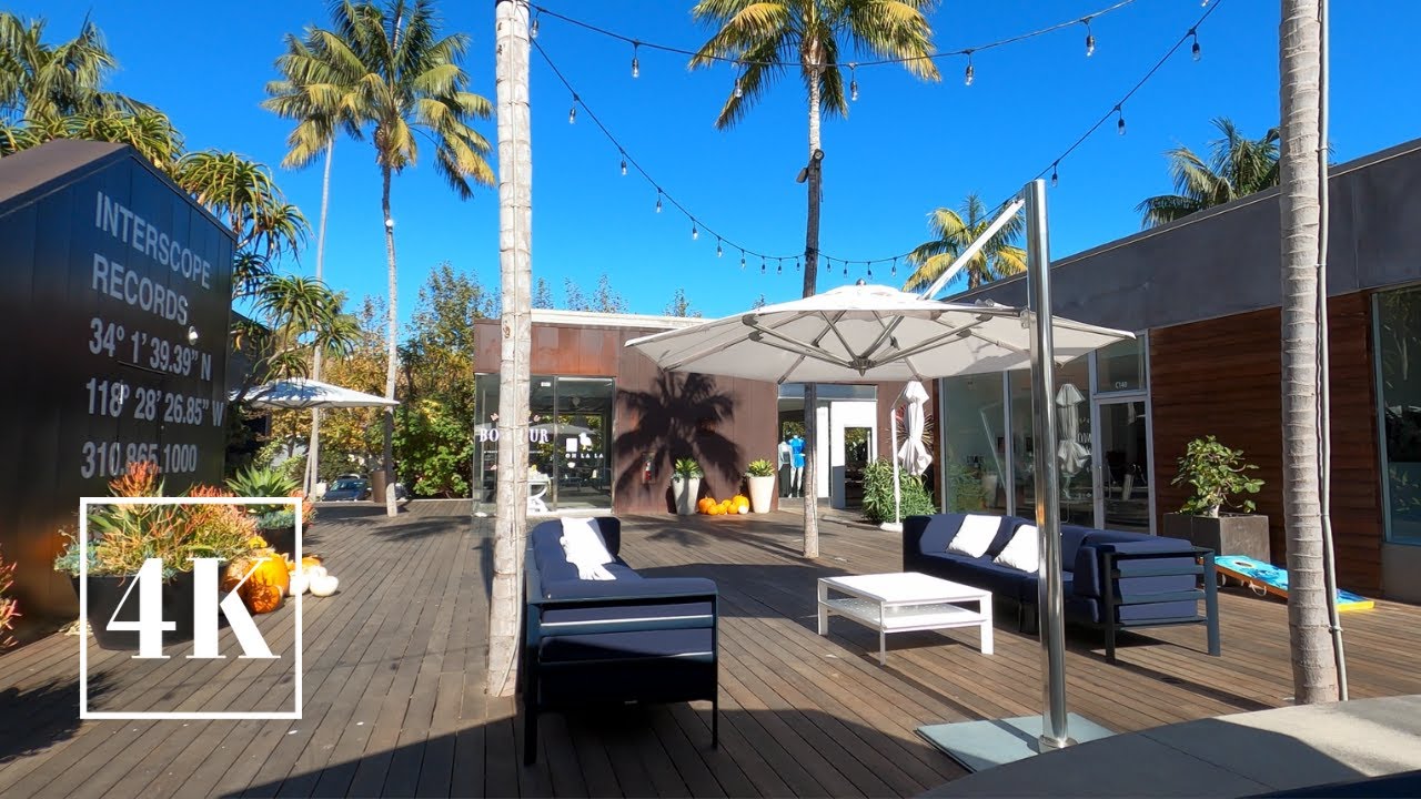 Malibu Country Mart - Malibu, California 👜👛 4K Walking Tour 🎧 3D Binaural Sound