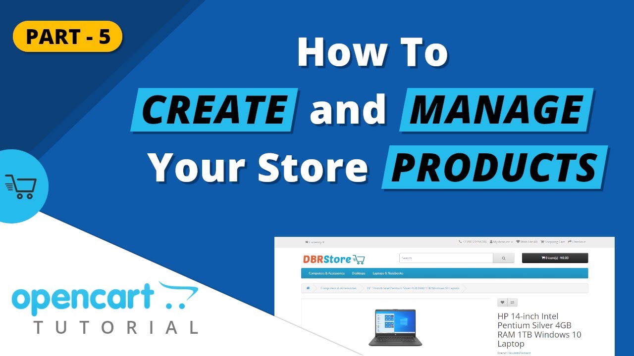 How To Create and Manage Your Online Store Products - Opencart Tutorial (Part 5)