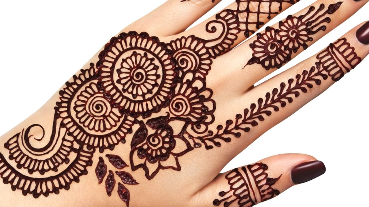Simple Mehndi Design for Beginners || Easy Back Hand Henna ||Stylish Back Hand Mehndi Design