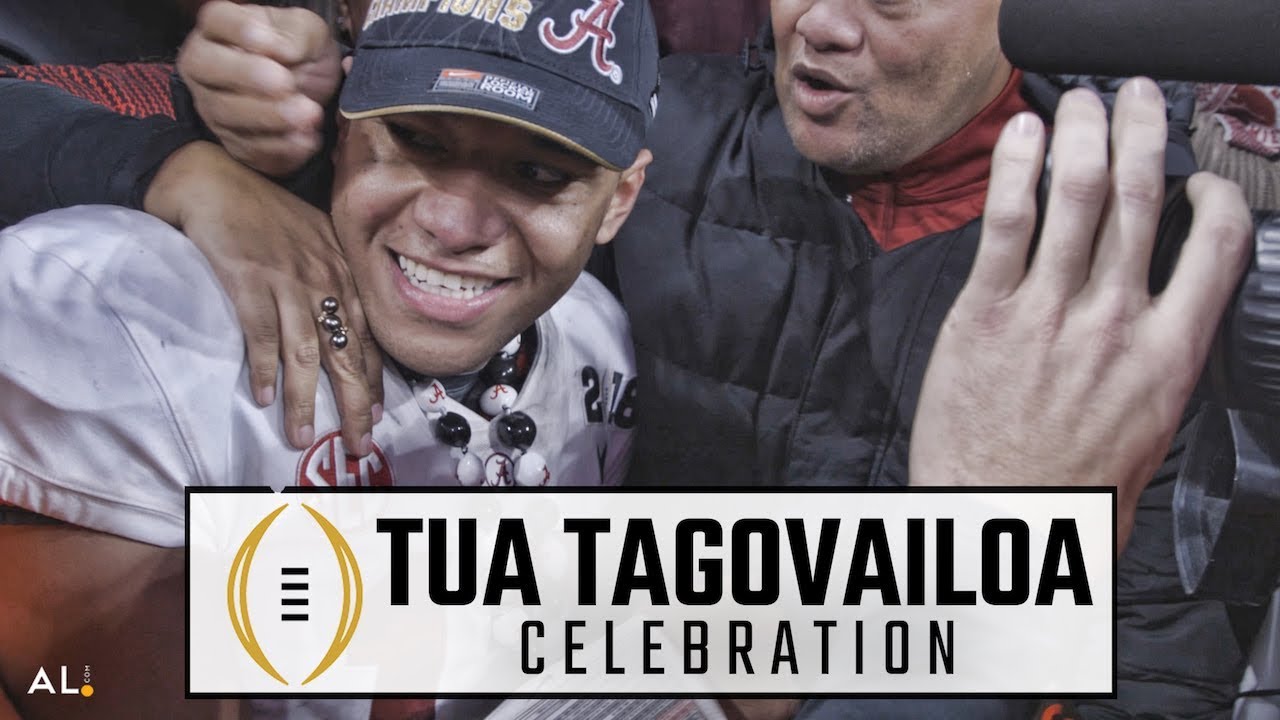 Join Tua Tagovailoa on wild victory lap after Alabama beats Georgia for national championship