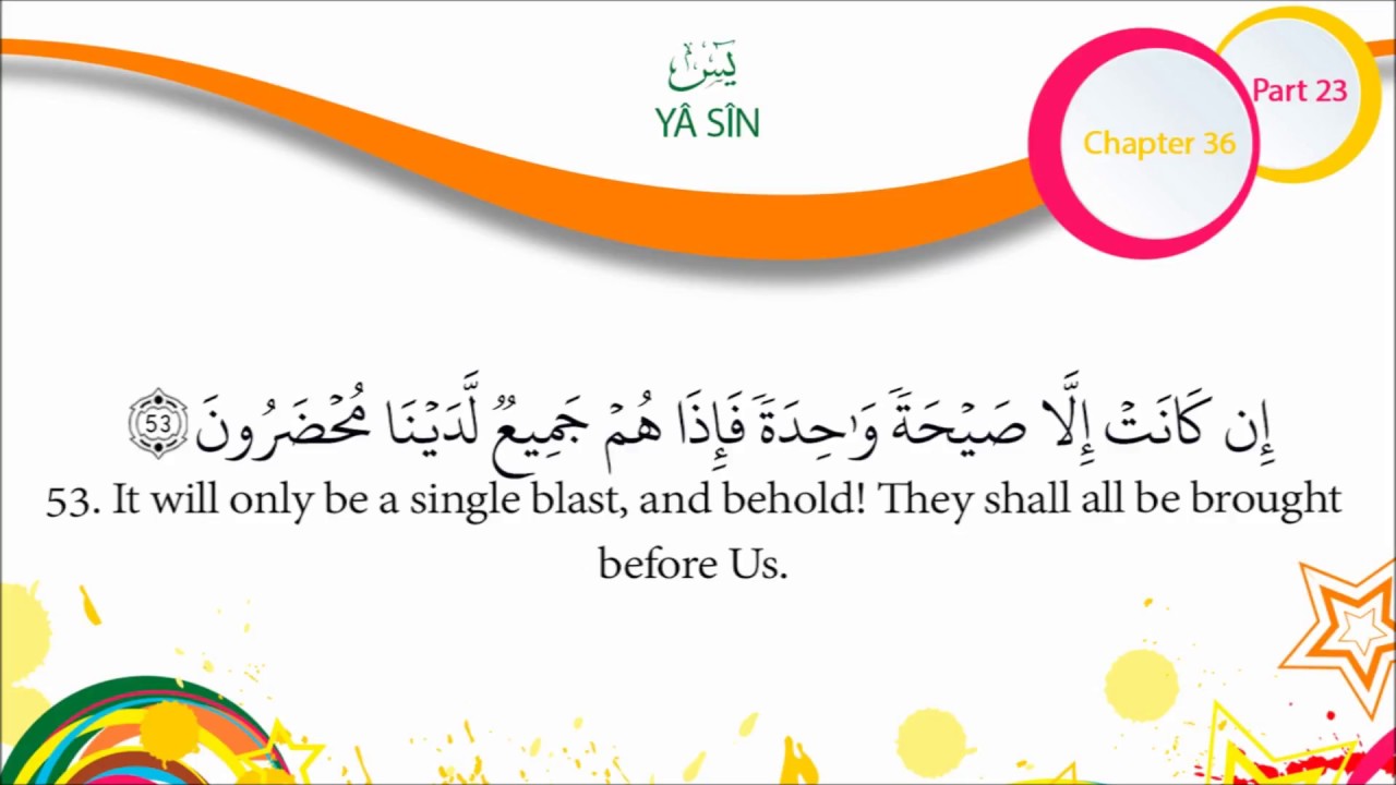 Quran English Recitation Audio Chapter 36   &ldquo;O Perfect Man&ldquo; Surah 36   &ldquo;Ya Sin&ldquo;