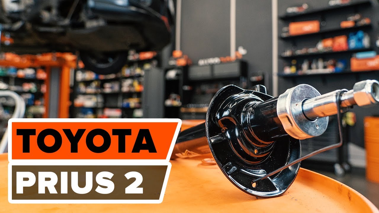 Kaip pakeisti priekiniai amortizatoriai TOYOTA PRIUS 2 PAMOKA | AUTODOC