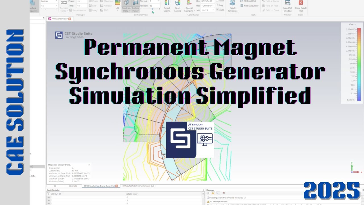 PMSG Simulation with CST - Easy Overview
