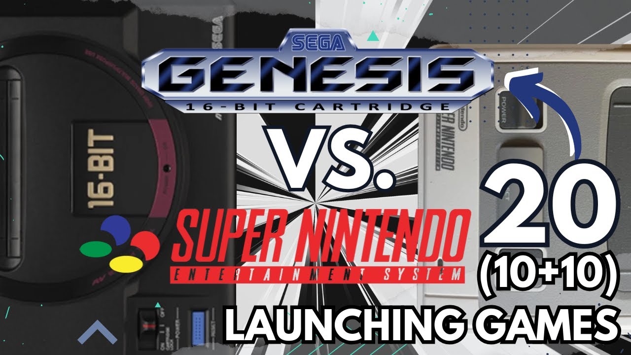 20 (10+10) 🚀 LAUNCHING games for 🔵 Sega GENESIS & 🔴 Nintendo SNES | Which START was BETTER❓