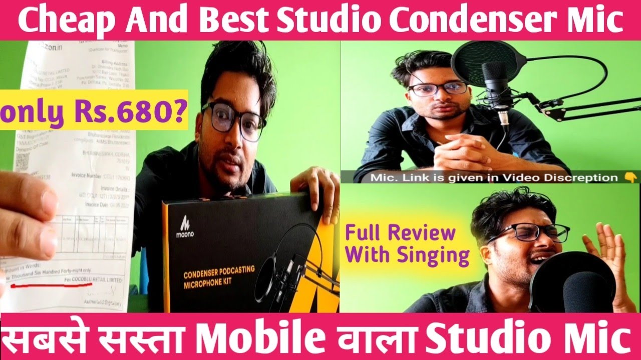 |Cheap And Best Condenser Microphone For Mobile,Studio Song Recording|Maono Au-a03 mic Review #maono