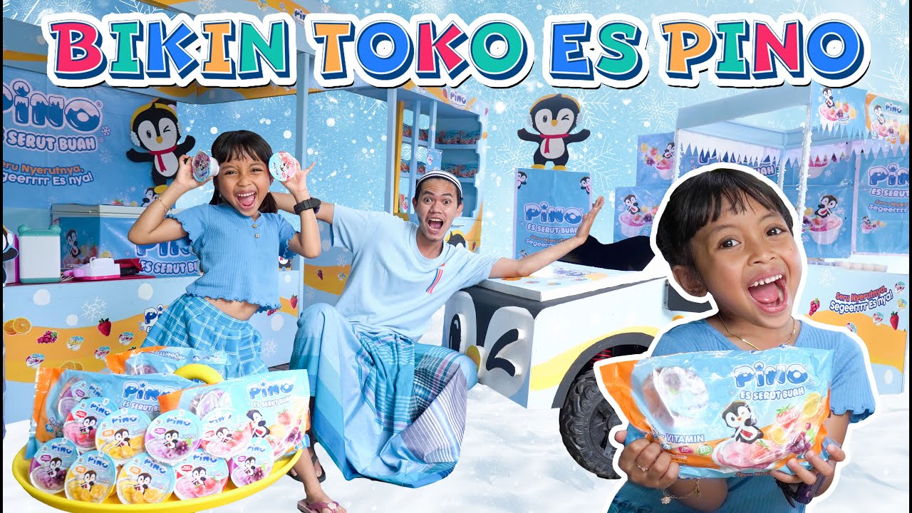 LEIKA JUAL PINO ES SERUT BUAH😍 BUKA TOKO MOBIL AKI PINO MIRIP INDOMART