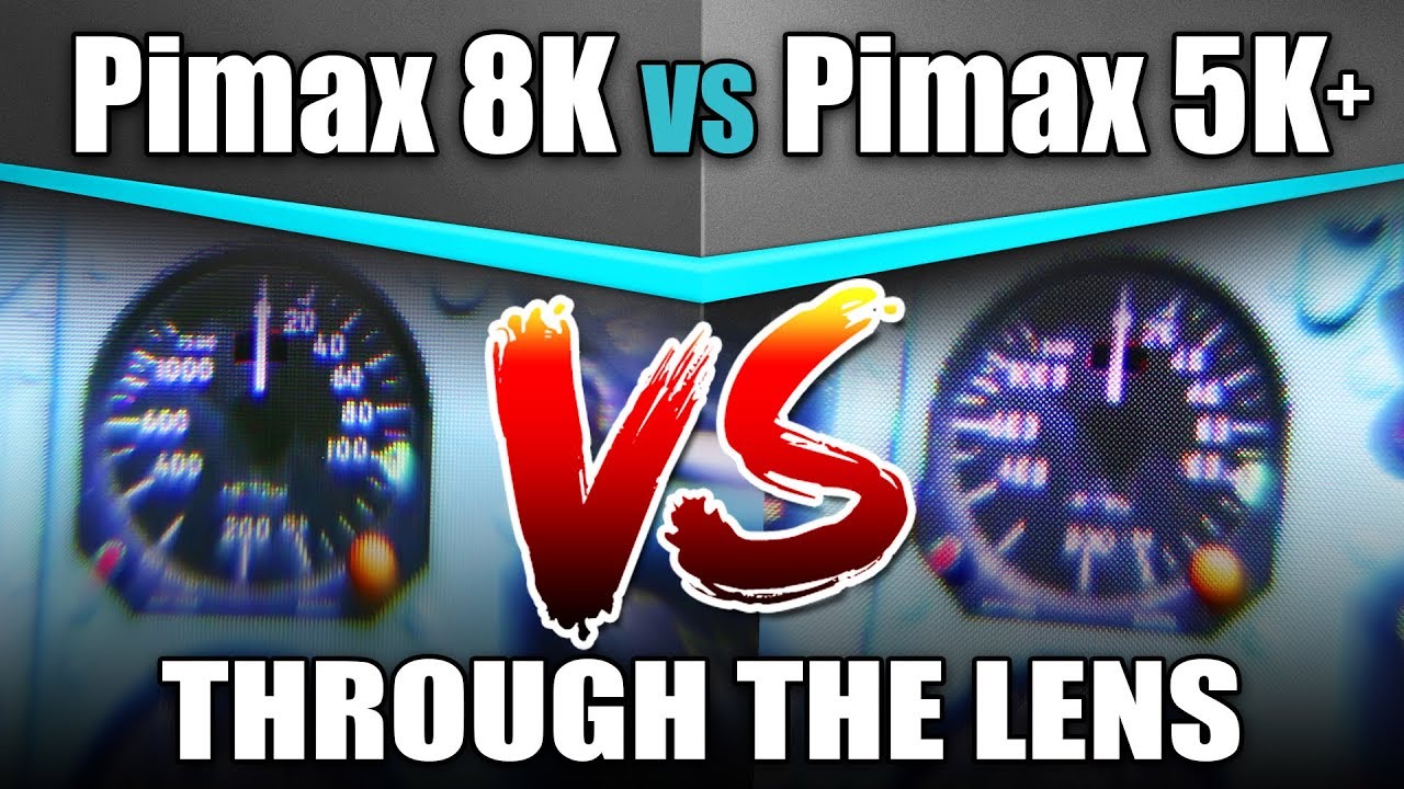 Pimax 8K vs 5K+ Through The Lens Comparison - Pimax 5K+ vs 8K Pixel Matrix Analysis