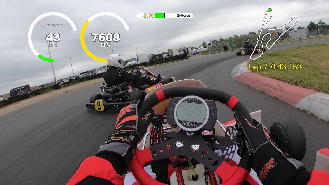 Rotax DD2 practice session - Midtjysk Karting Bane